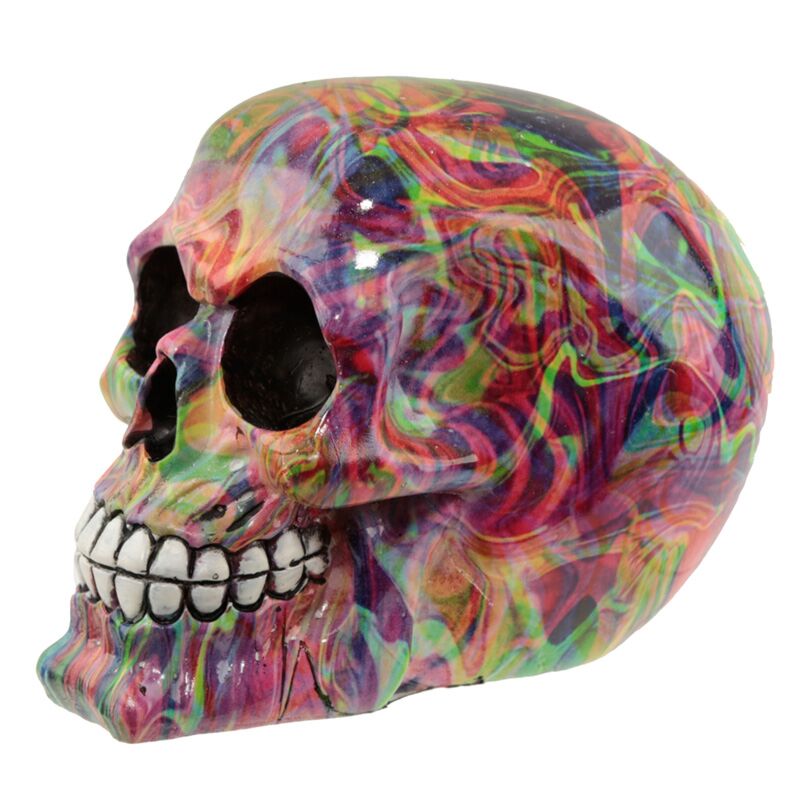 Regenboog schedel woonaccessoire