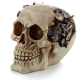 Steam punk stijl schedel met tandwielen woonaccessoire