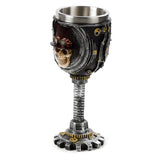 Steampunk schedel decoratieve kelk