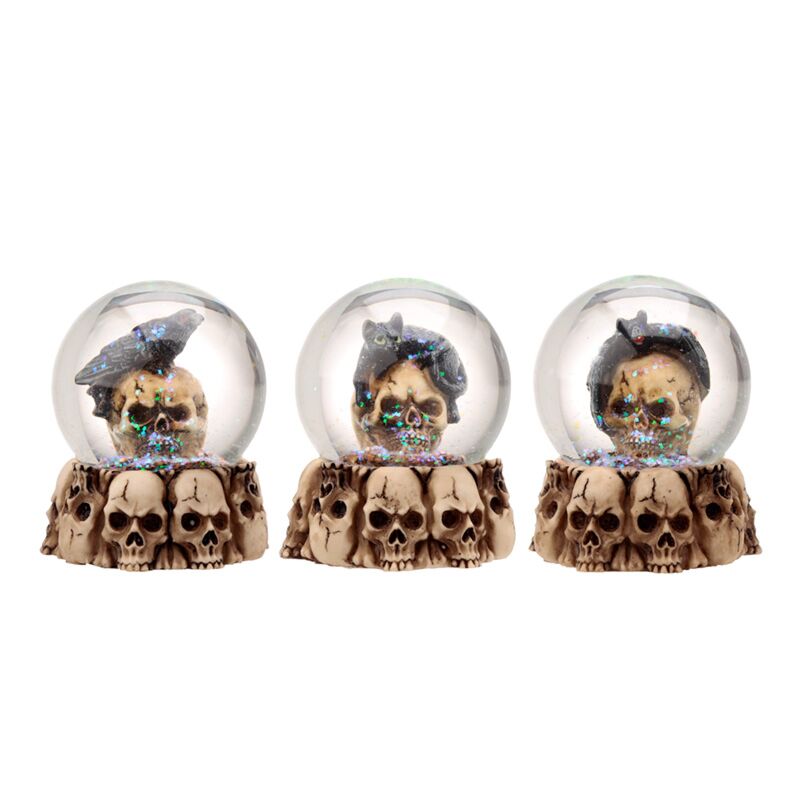 Schedel sneeuwbol met dieren woonaccessoire