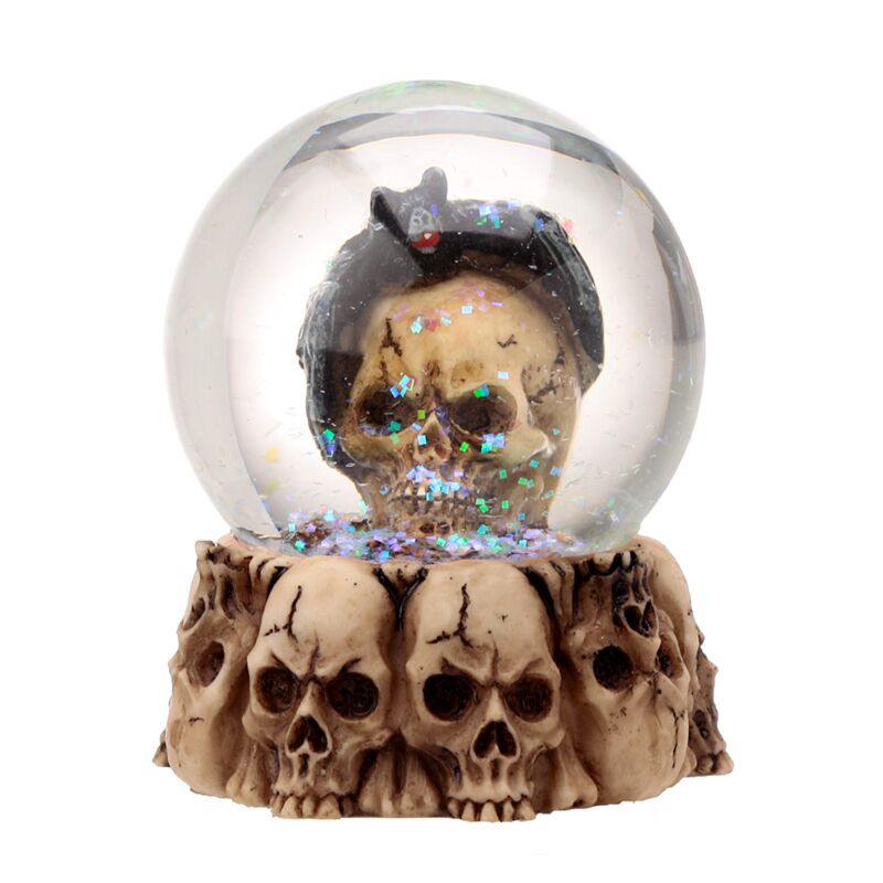 Schedel sneeuwbol met dieren woonaccessoire