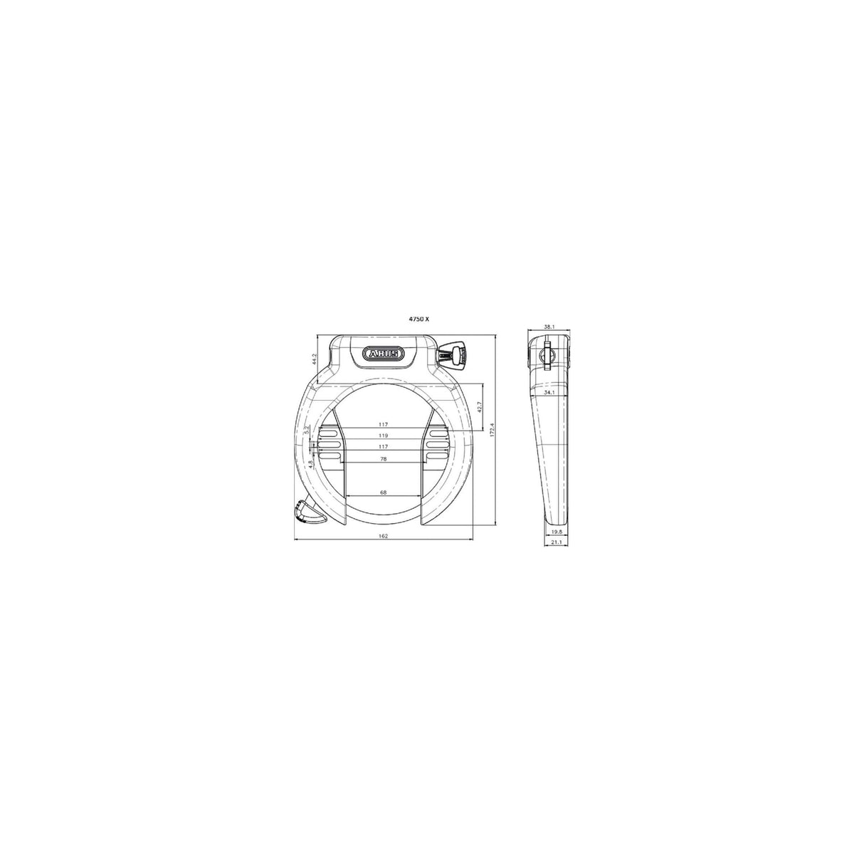 Abus ringslot amparo 4750 x r