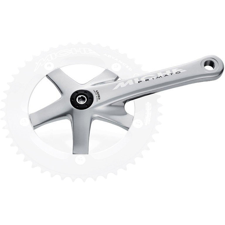 Miche crank primato adv. 175mm rechts zonder tandwiel zilver