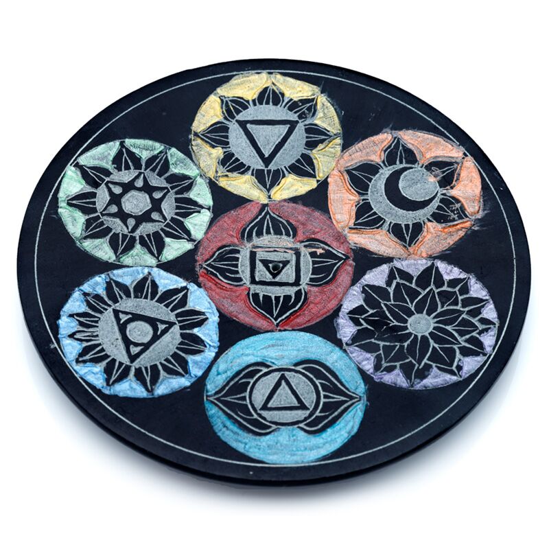 Zeepsteen chakra wierookhouder
