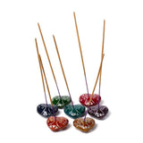 Zeepsteen chakra hart tree of life wierookstokjes houder