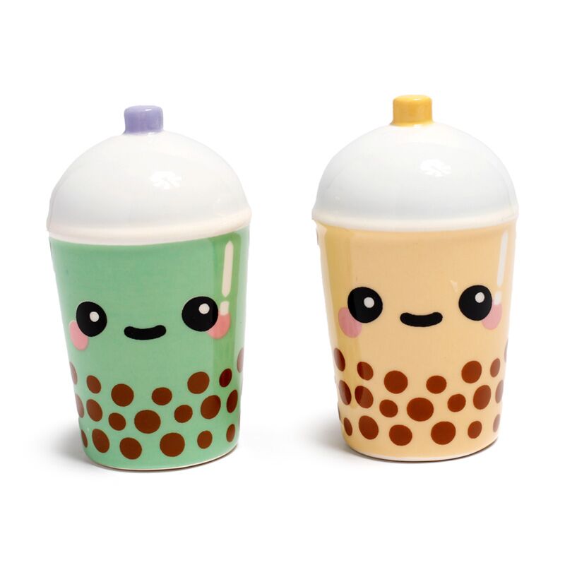 Boba matcha bubble tea foodiemals peper- en zoutstel