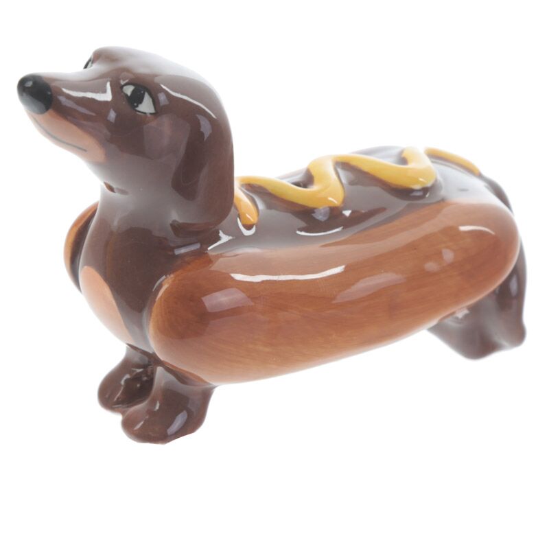 Worsenhond broodje mosterd peper- en zoutstel