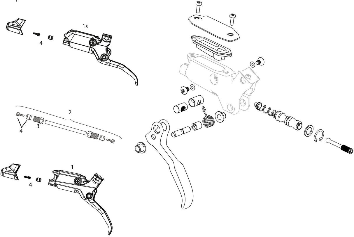 Sram remgreep br.caliper matt black