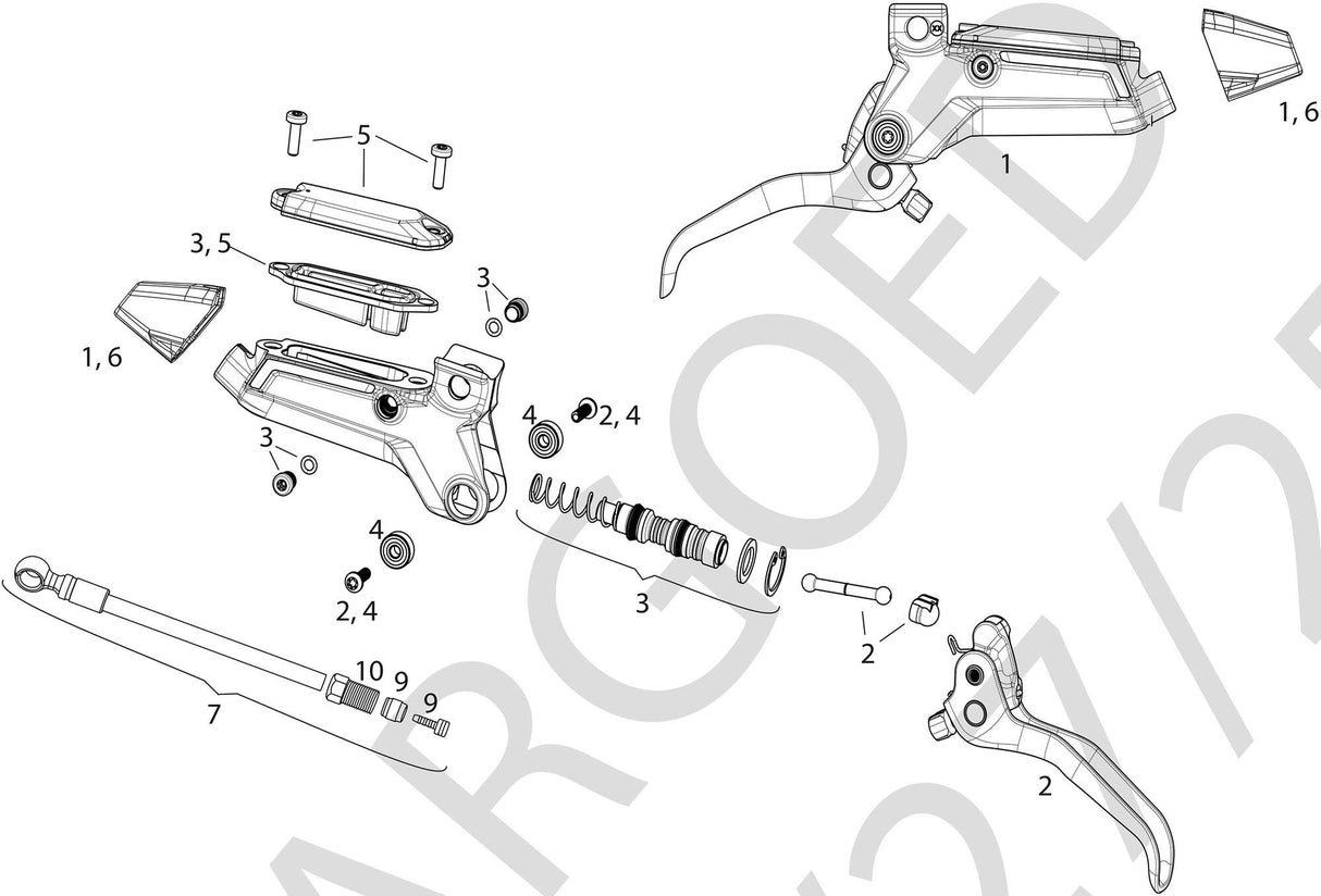 Sram schijfrem motief zilver schijfremmen hint. motieven zilver zwart