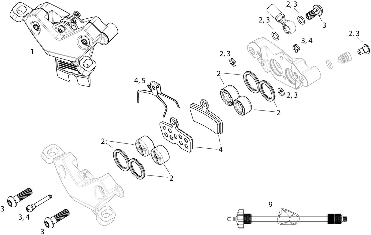 Sram schijfrem motive bronze disc brakes hint. motifs bronze black