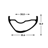 Stans stan's flow mk4 rim - 27,5'' - 32h - black gray