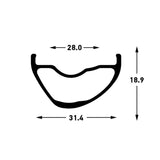 Stans stan's arch mk4 rim - 27,5'' - 32h - black gray
