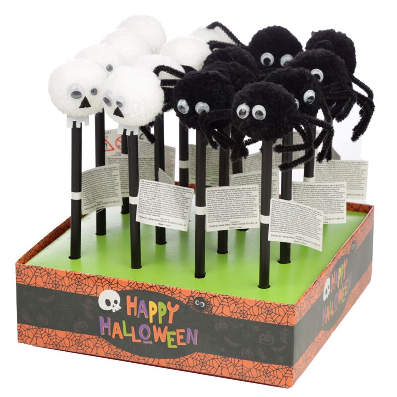 Schedel spin - pom pom potlood