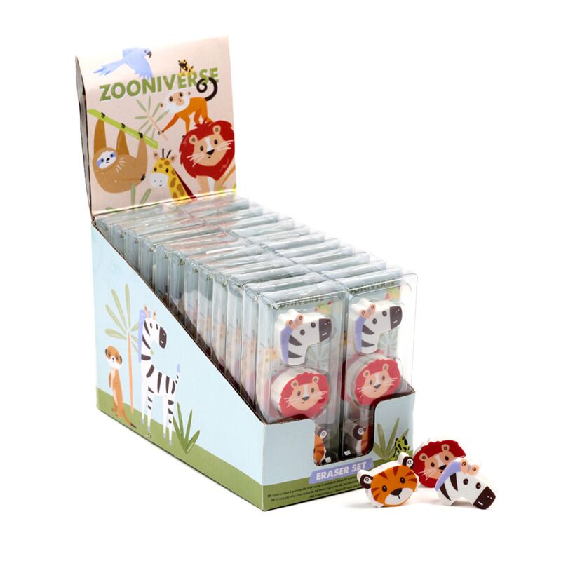 Set van 3 zooniverse gummen
