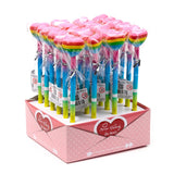 Regenboog hart - gum potlood