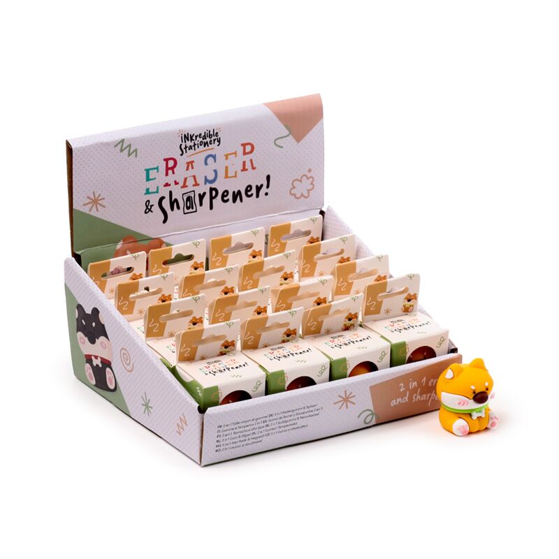 Schattige hond 2-in-1 slijper gum