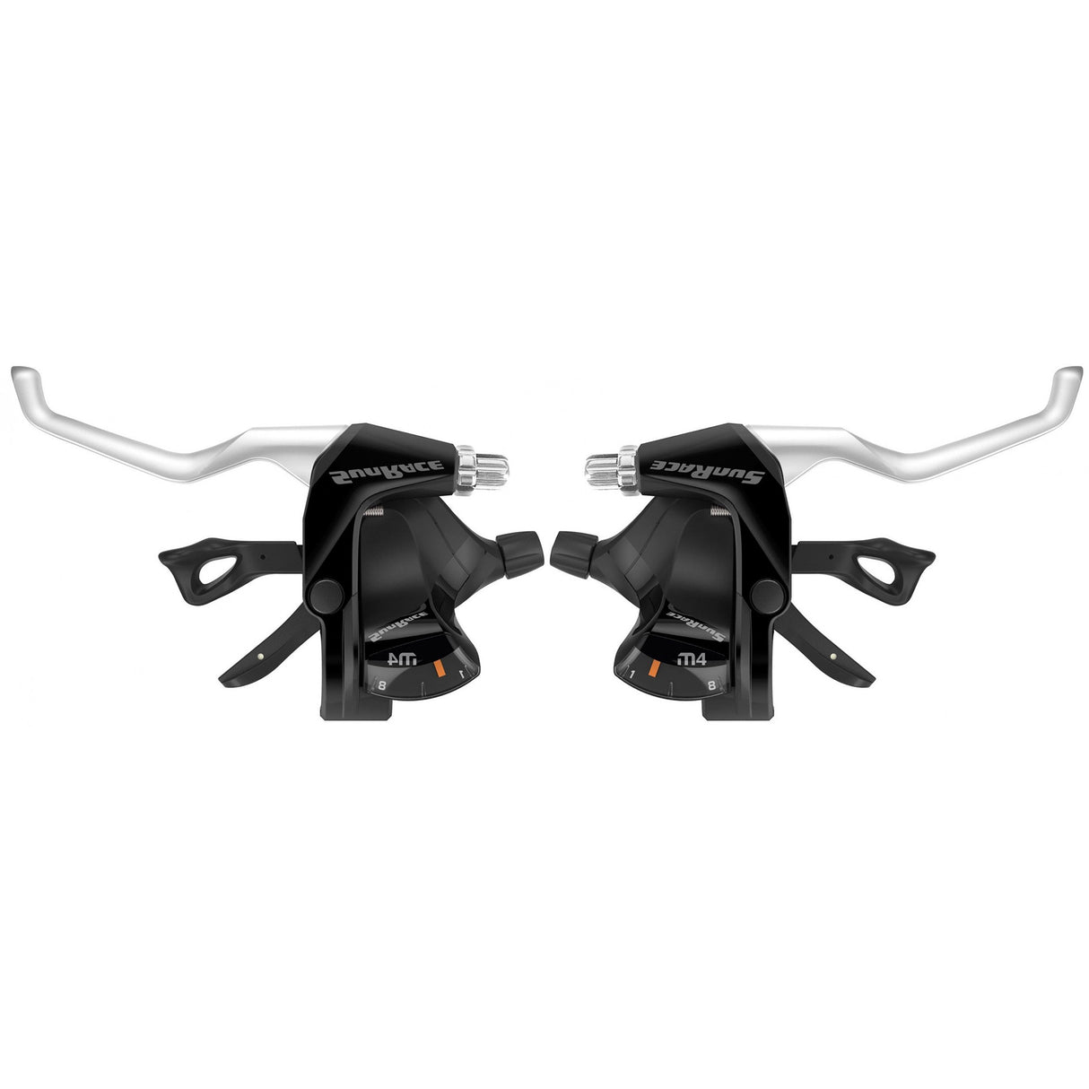 Superior sunrace stuurverstellers 3v 7v met remgreep zwart zilver