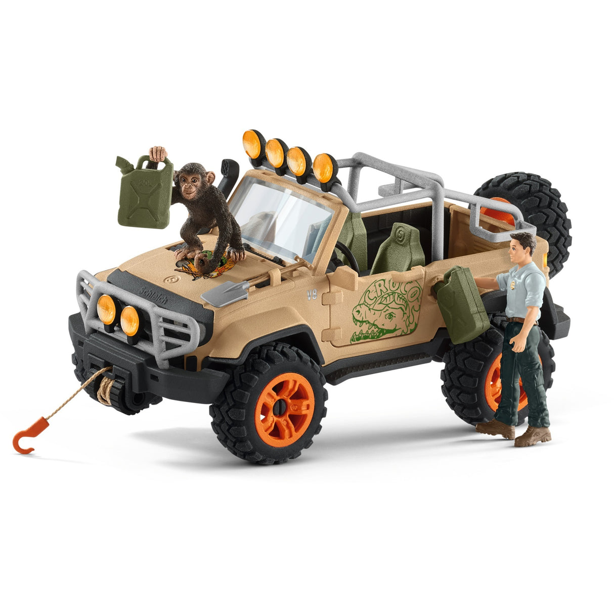 Schleich WILD LIFE SUV 4X4 met Lier 42410