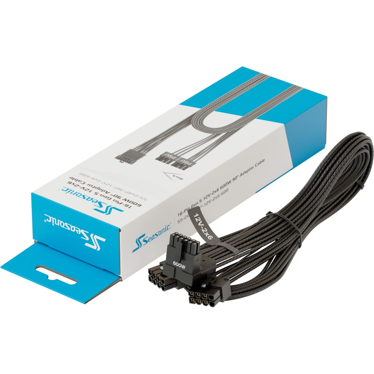 Seasonic Adapterkabel Gen 5 SS-2x8P 90°-12V-2x6-600