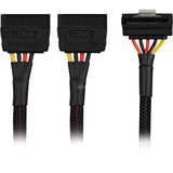 Sharkoon Sata YStroomadapter 90 graden, 0,20m