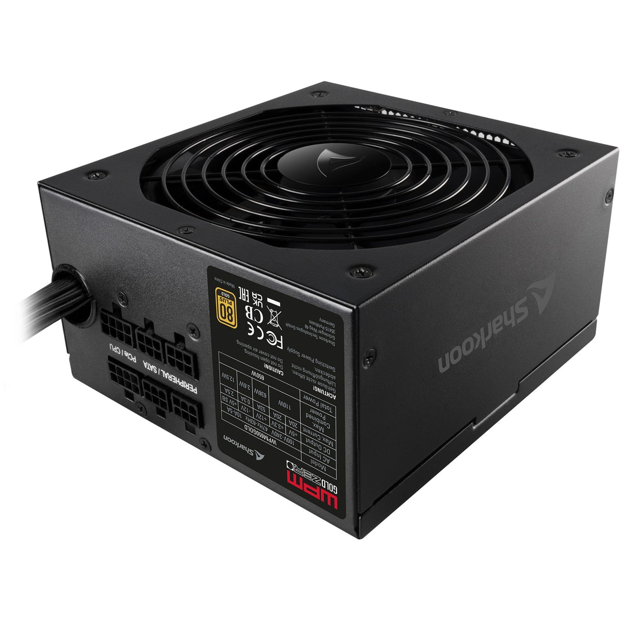 Sharkoon WPM Gold ZERO 650W