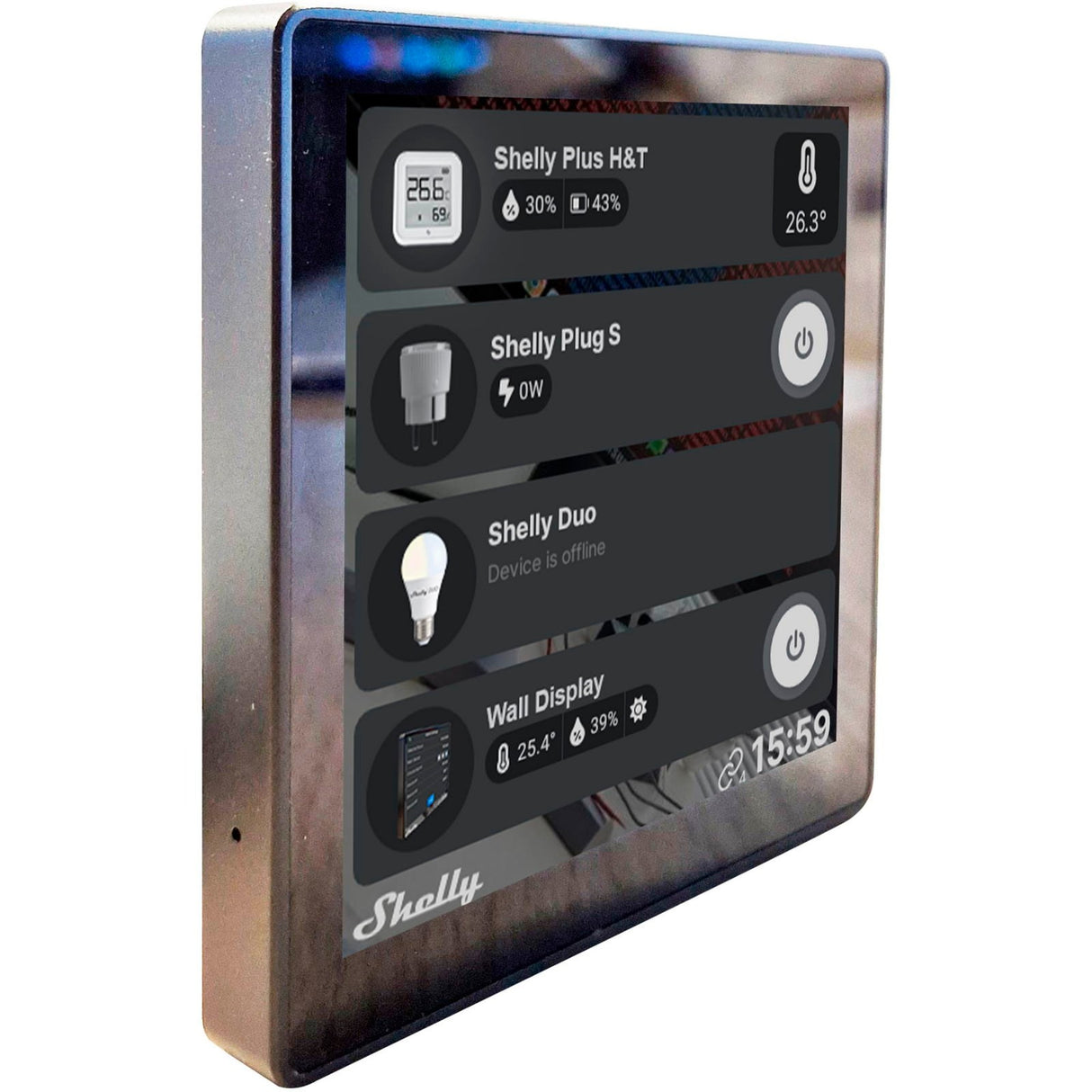 Shelly wall display black