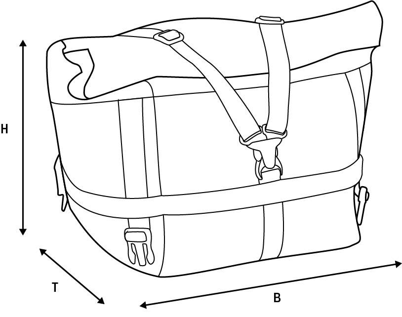 Oxford achtertas atlas t advanced atlas t-30 advanced tourpack black