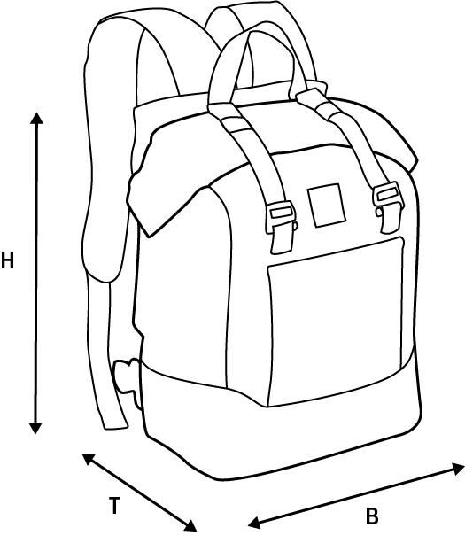 Oxford aqua b 25 rugzak