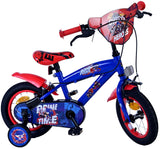 Sonic prime kinderfiets - jongens - 12 inch - blauw rood - twee handremmen