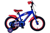 Sonic prime kinderfiets - jongens - 14 inch - blauw rood