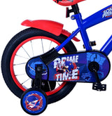 Sonic prime kinderfiets - jongens - 14 inch - blauw rood