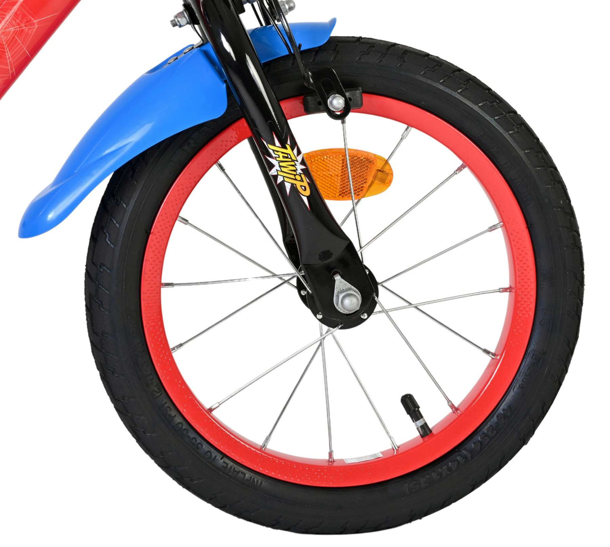 Spiderman marvel spider-man kinderfahrrad - jungen - 14 zoll - rot blau
