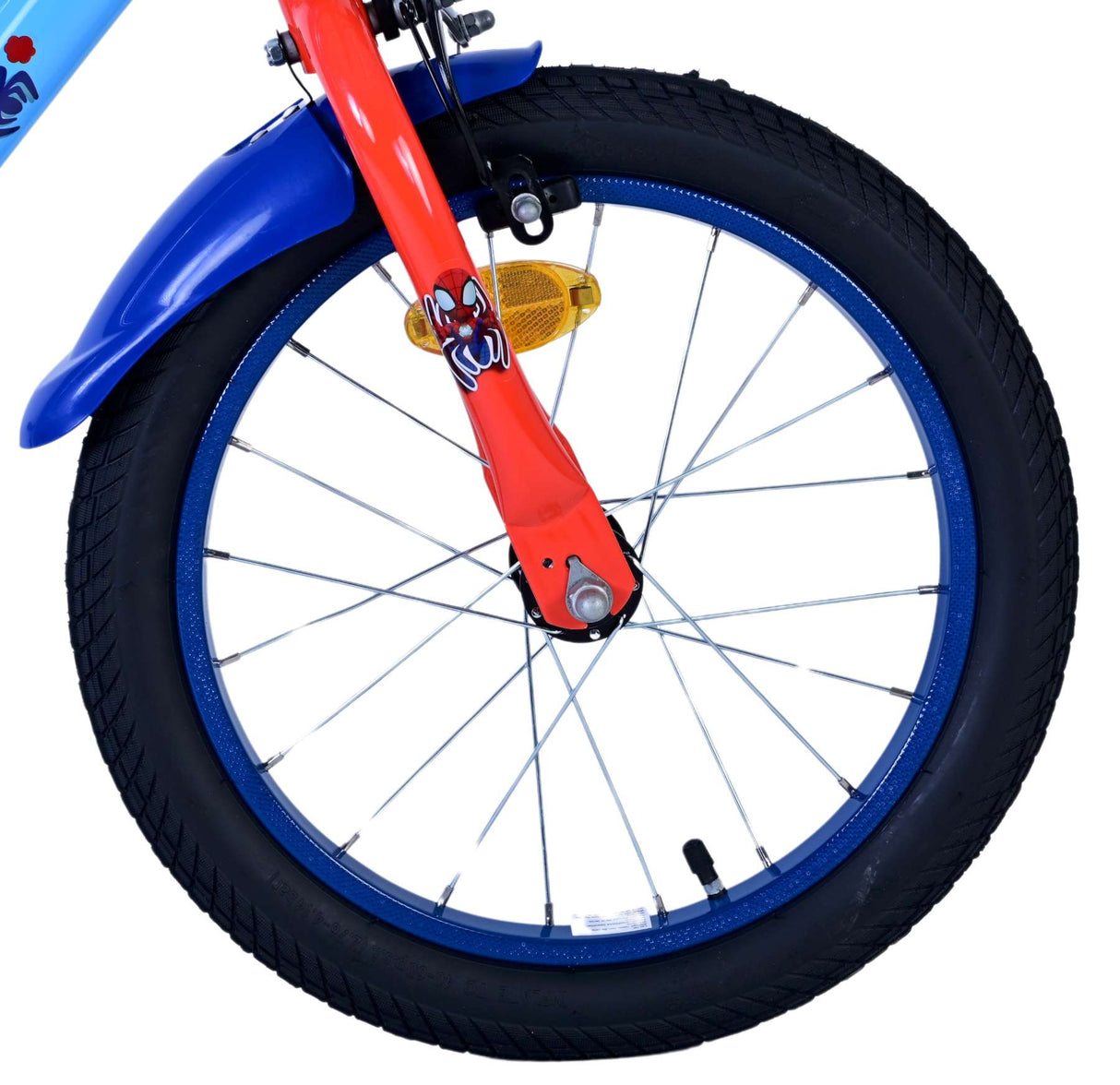 Spidey and his amazing friends spidey kinderfiets - jongens - 16 inch - blauw - twee handremmen