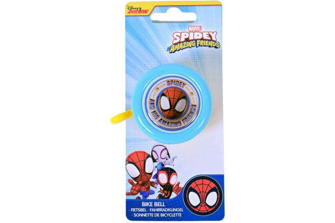 Spidey and his amazing friends fietsbel - jongens - blauw rood geel