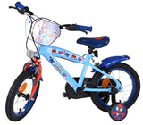 Spidey und seine tollen freunde spidey kinderfiets - jongens - 14 inch - blauw rood - twee handremmen