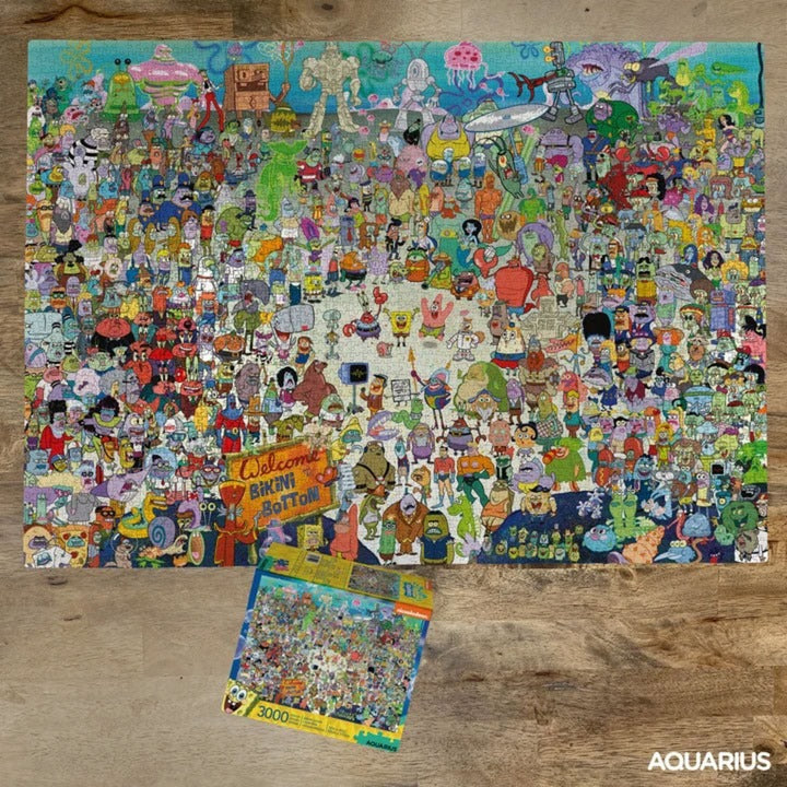 Diverse spongebob jigsaw puzzle bikini bottom