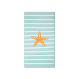 Stars | groen witte microvezel strandlaken 170 x 90 cm