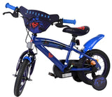 Superman kinderfiets - jongens - 12 inch - blauw - twee handremmen