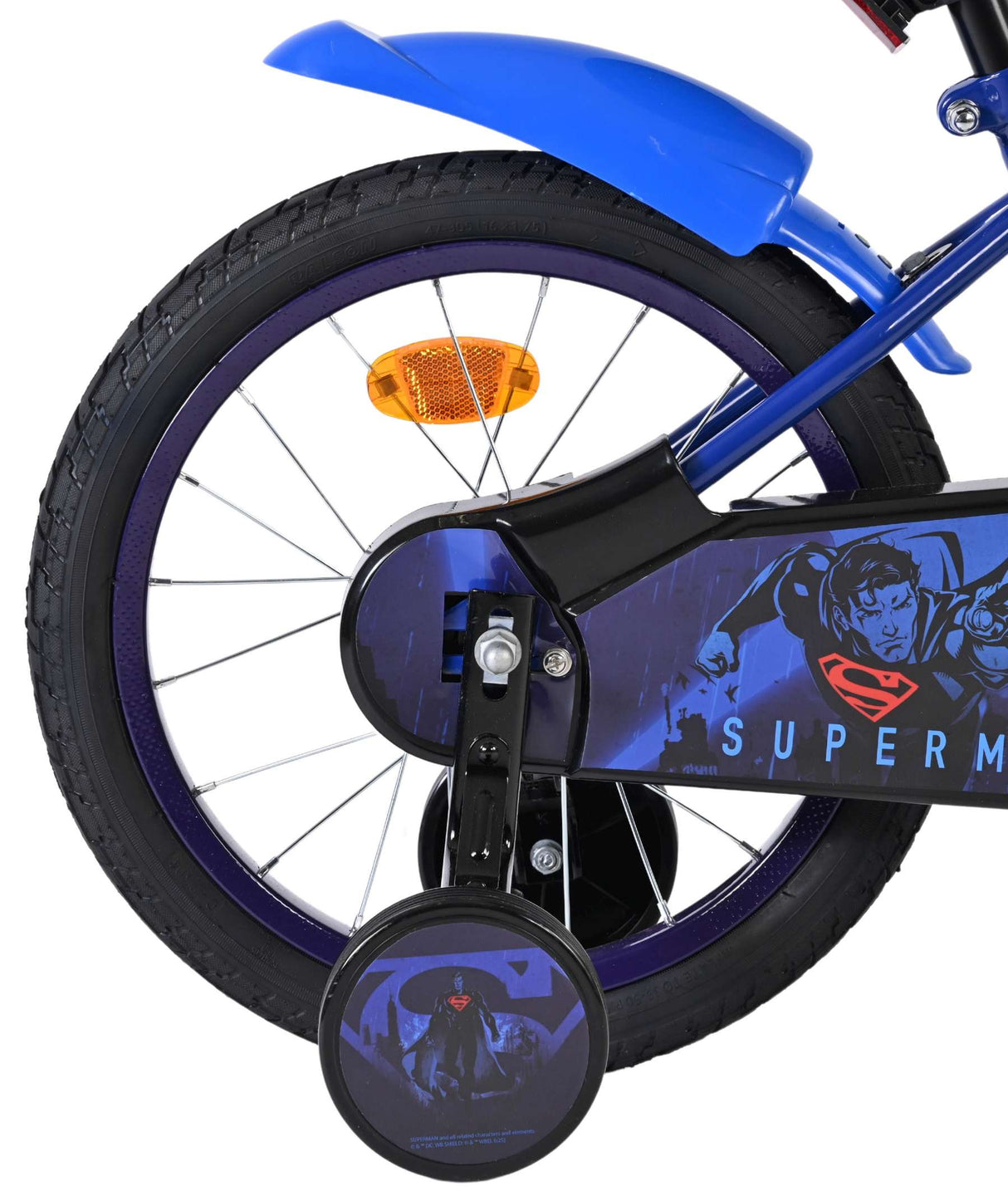 Superman kinderfiets - jongens - 16 inch - blauw