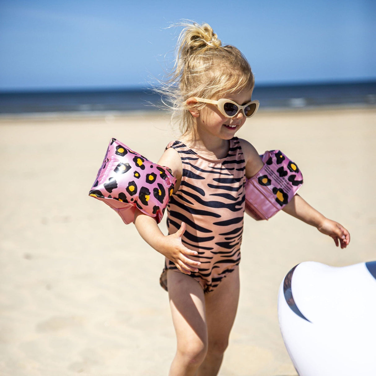 Safari chique | rosé goud zwembandjes 2-6 jaar