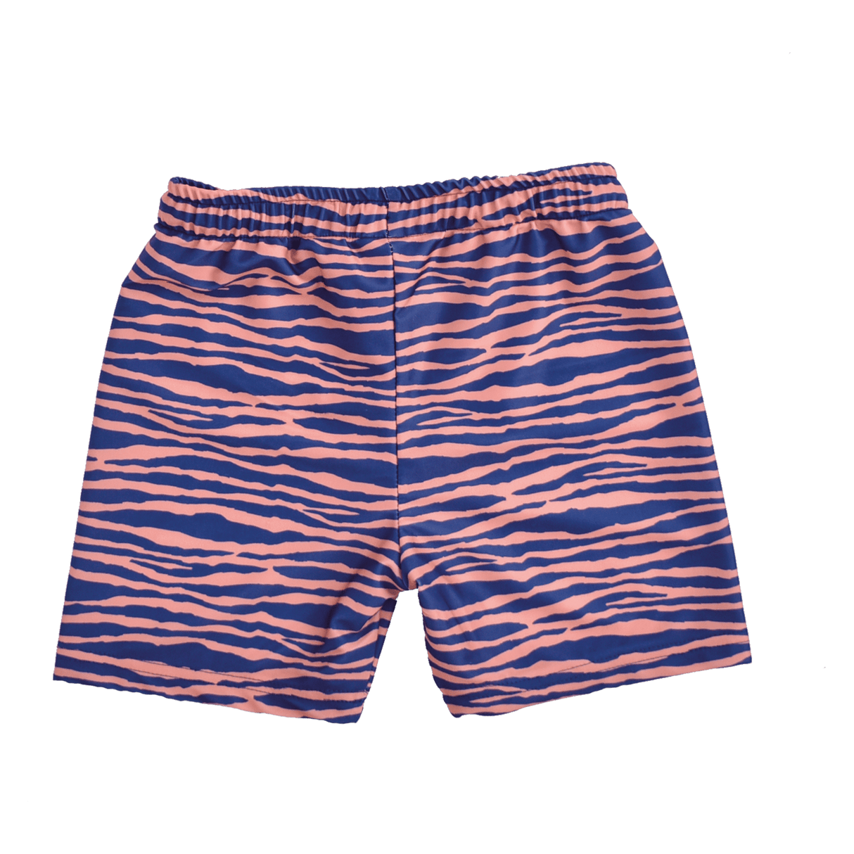 Vibrant stripes | blauw oranje uv zwemboxer jongens