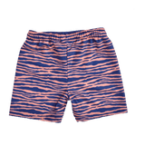 Vibrant stripes | blauw oranje uv zwemboxer jongens