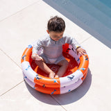 Ocean stripes | rood wit baby zwembad ø 60 cm