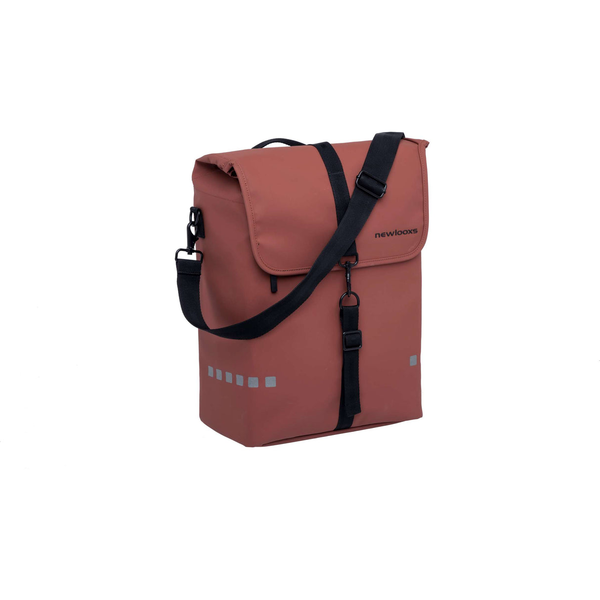Odense Single - ruime enkele fietstas - unisex - waterafstotend polyester - rust - 17,5L