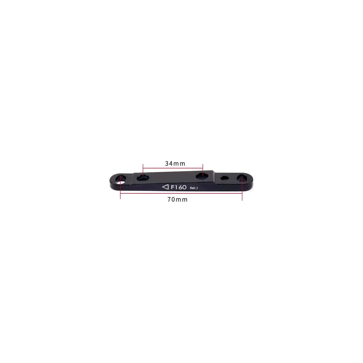 Trp md-c610 spyre remklauw mechanisch flatmount voor zwart zilver