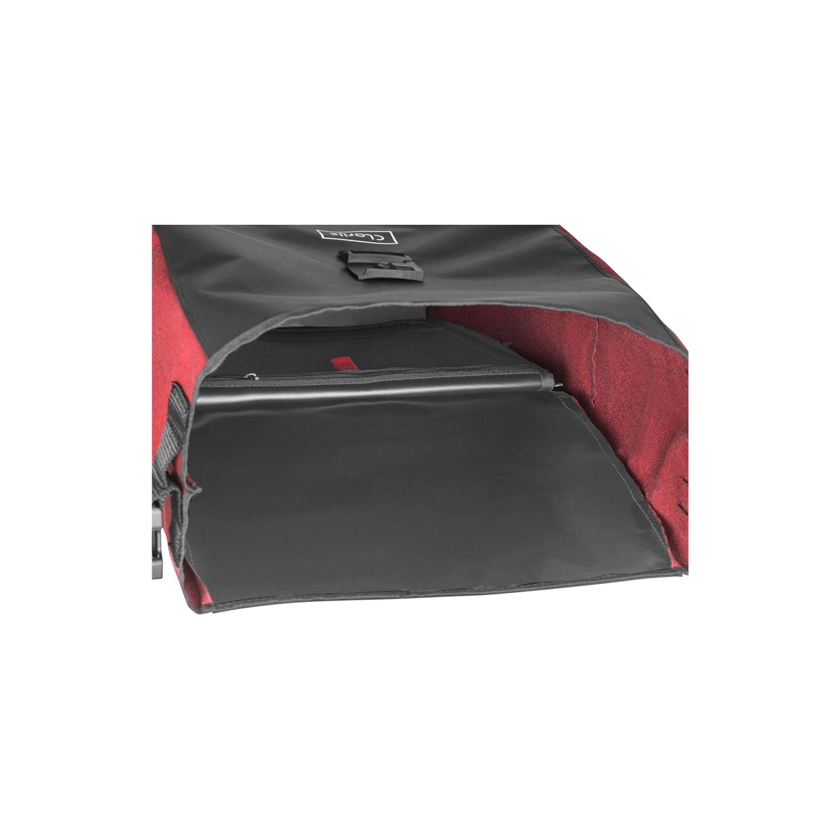 Clarijs fietstas solobag 24l zwart-rood