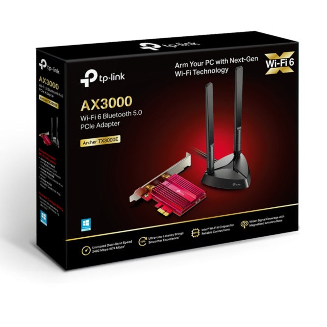 TP-Link AX3000 Wifi 6 Bluetooth 5.0 PCIe-adapter