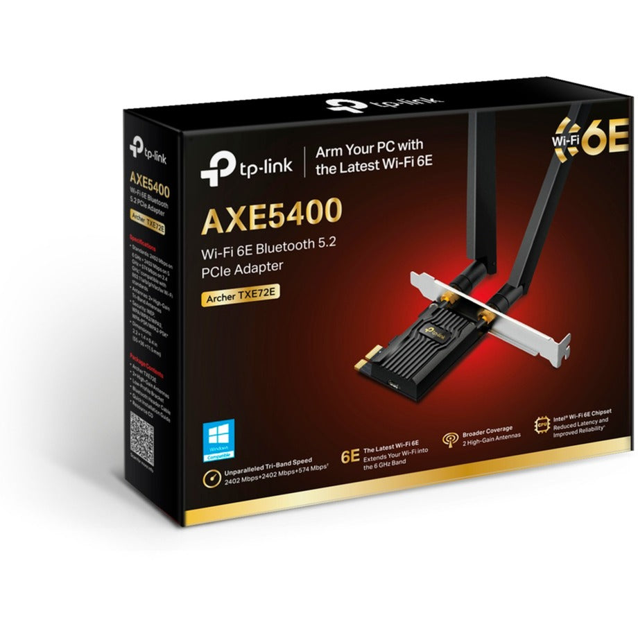 Tp-link archer txe72e axe5400 wi-fi 6e bluetooth 5.3 pcie