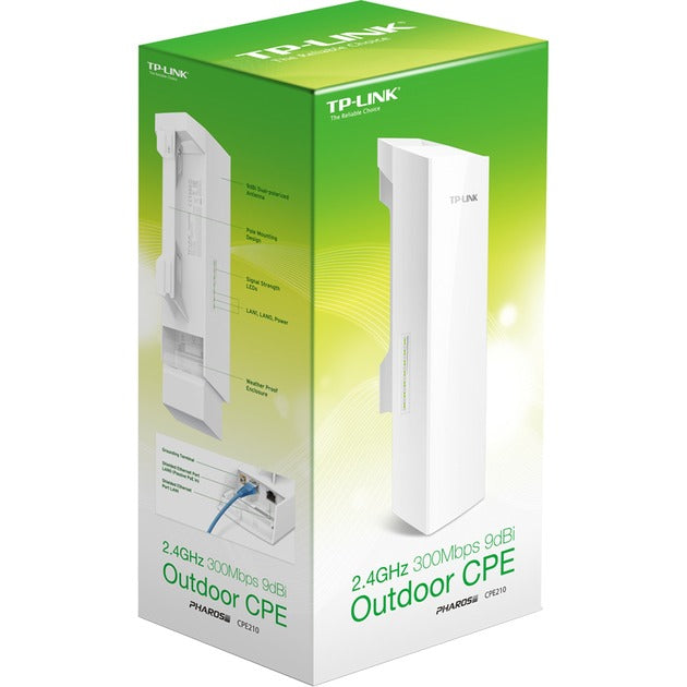 TP-Link CPE210 2.4GHz 300Mbps 9dBi Outdoor CPE