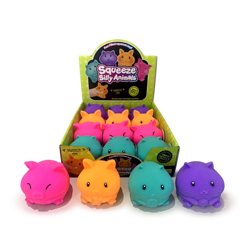 Schattig dier maltose knijpbaar neon stress speelgoed